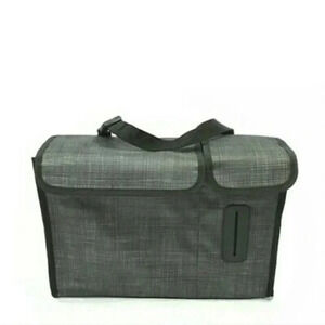 Thirty One Pack N' Pull Caddy Car Storage Organizer Bag Black Cross Pop